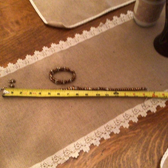 Unique Jewelry set in bronze &silver rhinestone - Picture 8 of 8